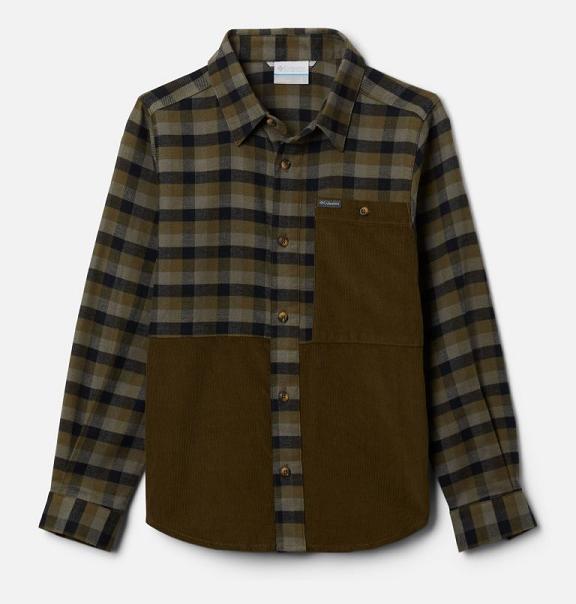 Columbia Rockfall Shirts Olive Olive For Boys NZ72695 New Zealand